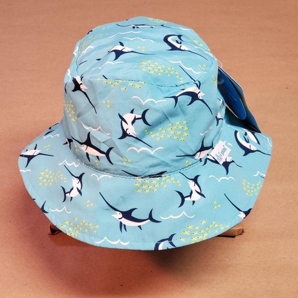 I Play Bucket Sun Hat 9-18 Months Turquoise - Picture 1 of 7